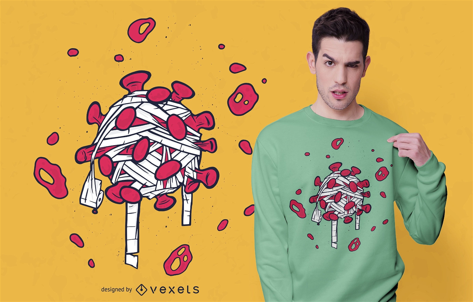 Coronavirus Toilet Paper T-shirt Design