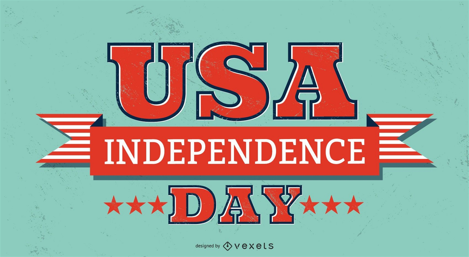 usa independence day lettering