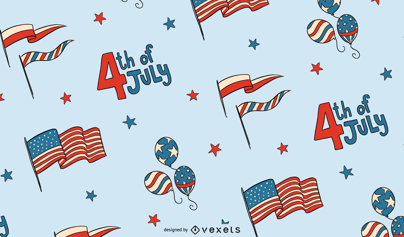 4th of July pattern design