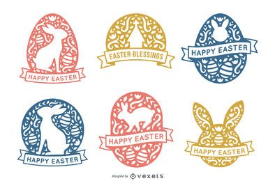 Paquete de huevos de Pascua estilo escandinavo