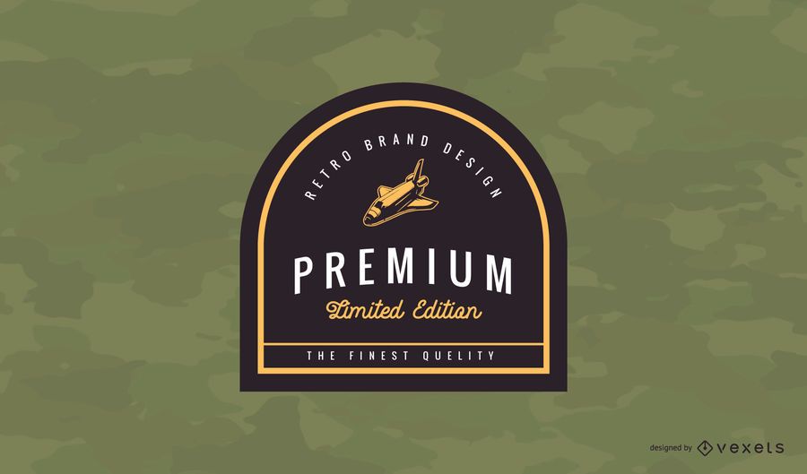 Diseño de logotipo de insignia vintage premium Diseño de logotipo de insignia vintage premium