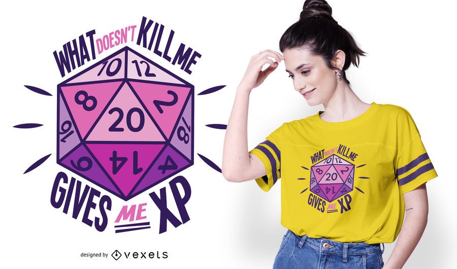 Role Playing Dice Quote T-shirt Design Role Playing Dice Quote T-shirt Design