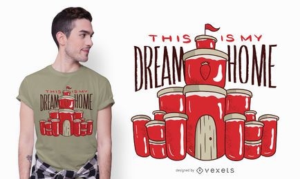 Design de camisetas Jam Dream Home