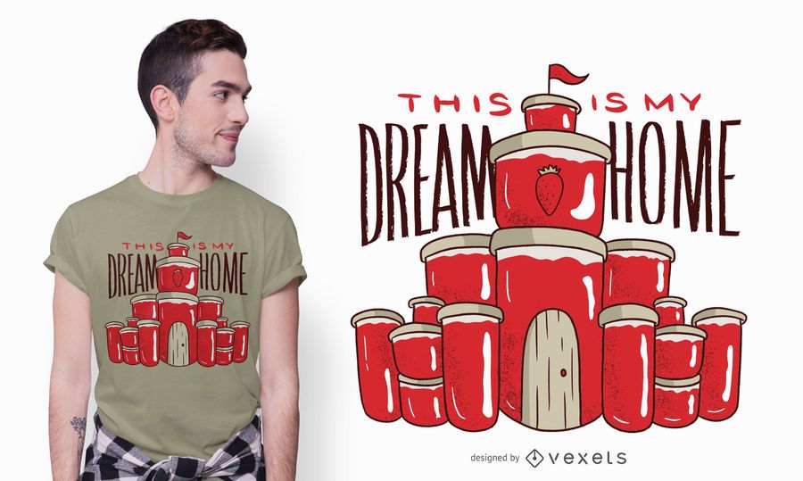 Jam Dream Home T-shirt Design Jam Dream Home T-shirt Design