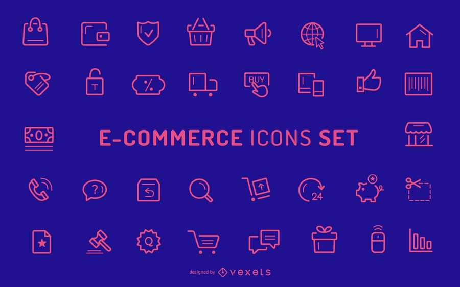 Ecommerce Stroke Icons Collection Ecommerce Stroke Icons Collection