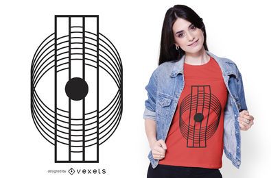 Geometric Abstract Minimalistic T-shirt Design