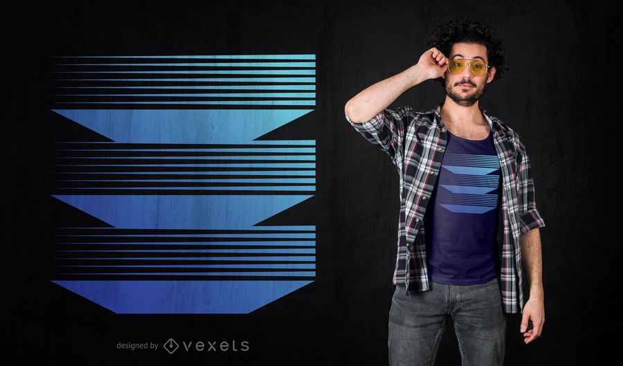 Geometric Levels Abstract T-shirt Design Geometric Levels Abstract T-shirt Design