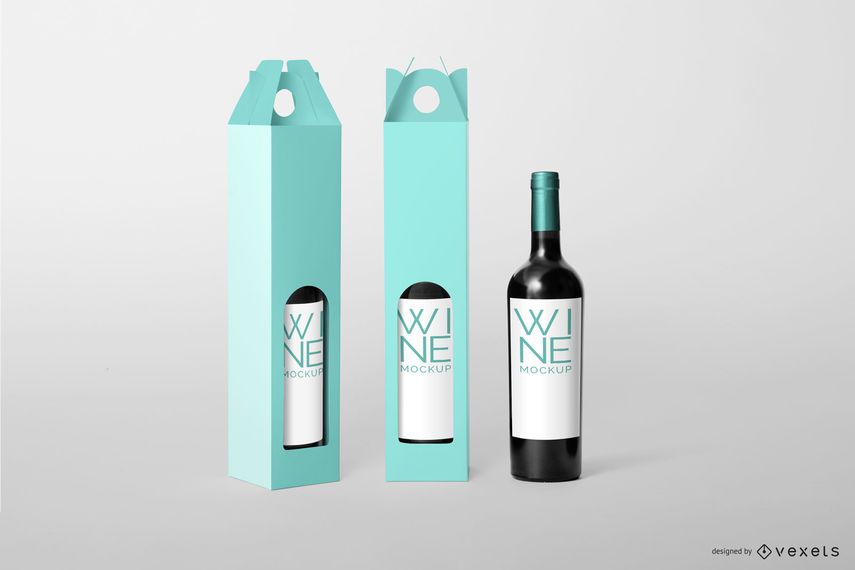 Download Wine Packaging Editable Mockup - PSD Mockup Download