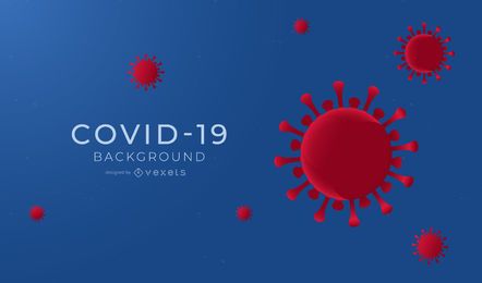 COVID-19 Simple Background Design