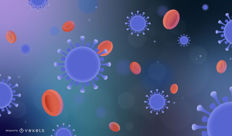 Diseño de fondo de coronavirus Bloodstream Diseño de fondo de coronavirus Bloodstream
