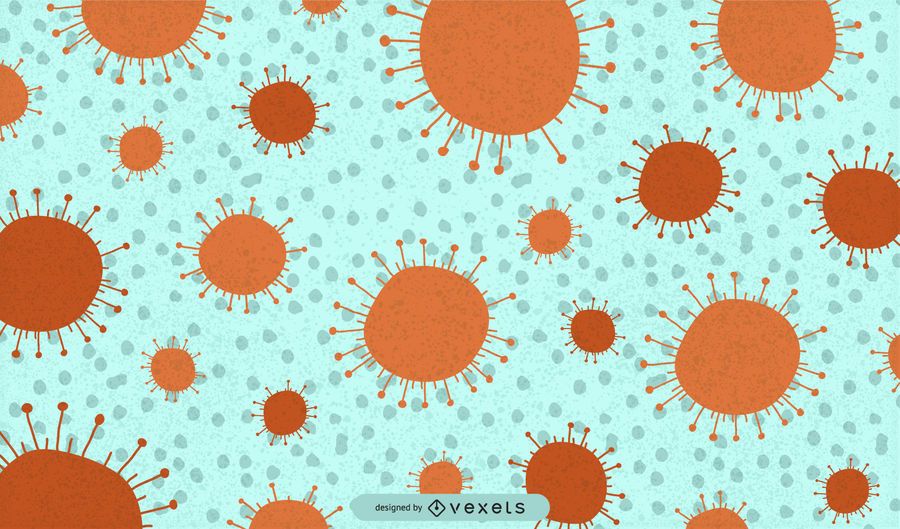 Coronavirus Illustrated Background Design Coronavirus Illustrated Background Design