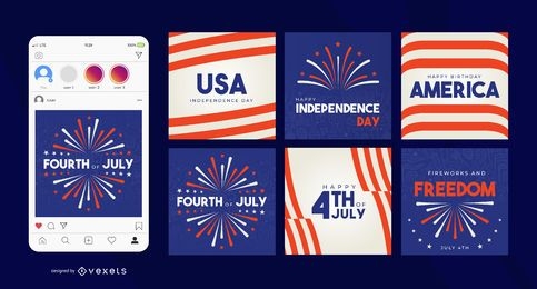 Independence day social media post