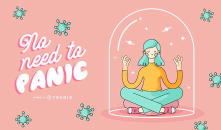 Stay at Home Text Design