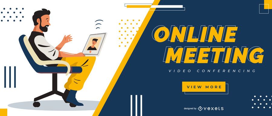 Online meeting slider template Online meeting slider template