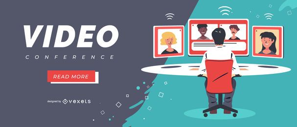 Video conference slider template Video conference slider template