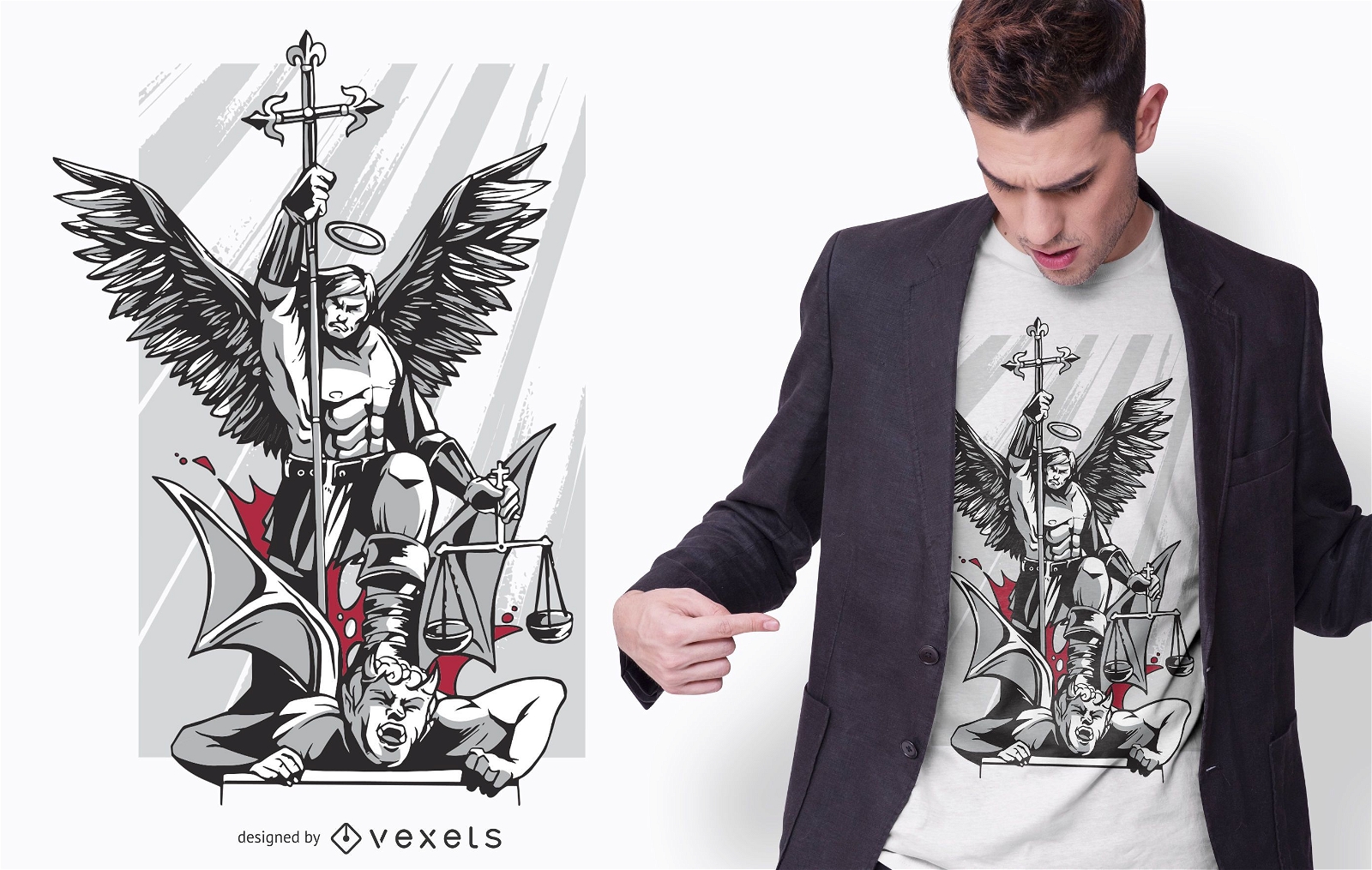 Saint Michael t-shirt design