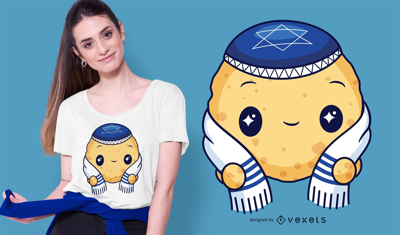 Design de camiseta bola matzah