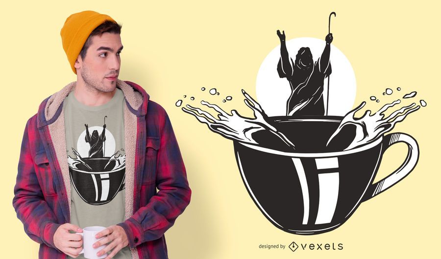 Moses coffee t-shirt design Moses coffee t-shirt design