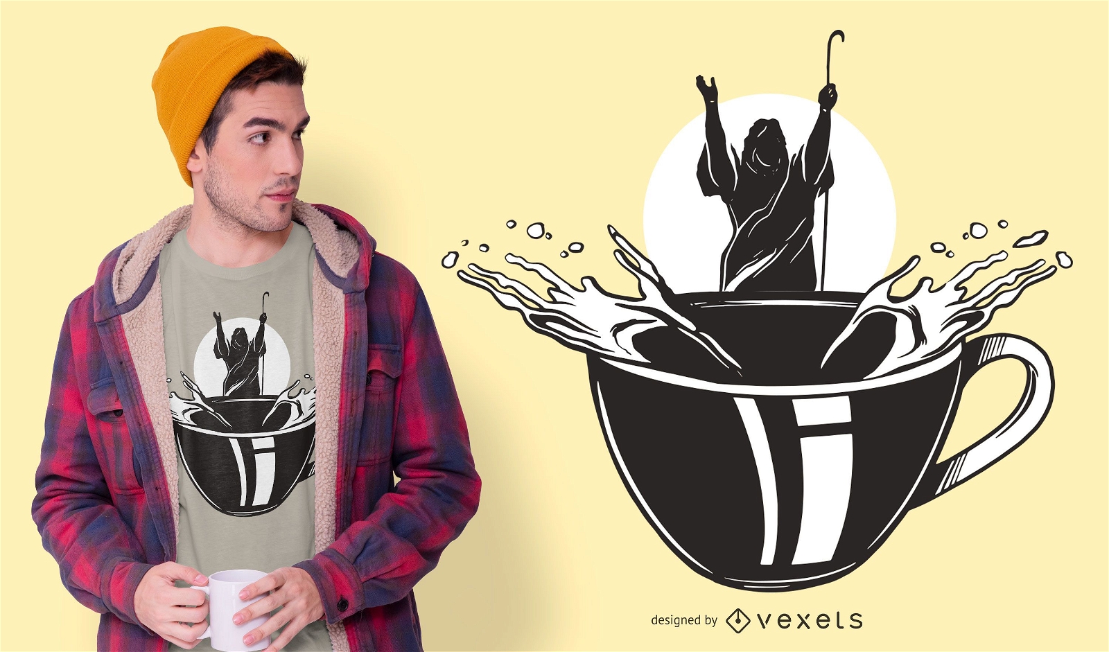 Moses coffee t-shirt design
