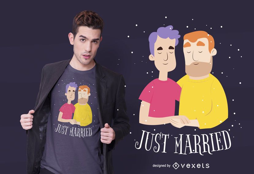 Just married t-shirt design Just married t-shirt design