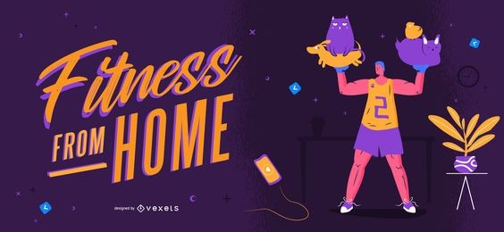 Fitness from home slider template