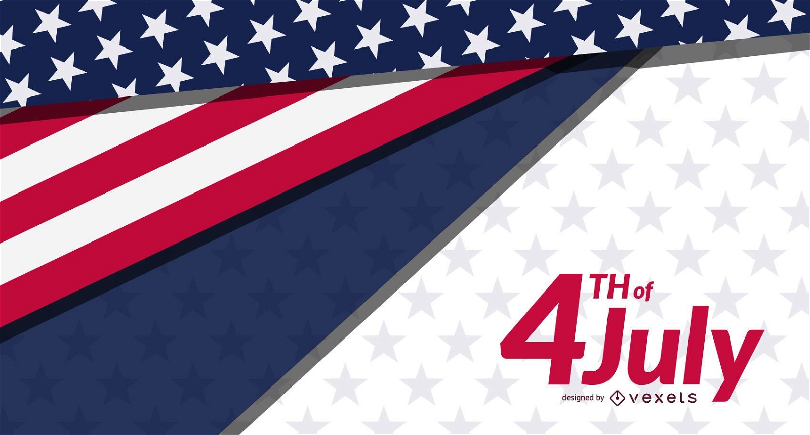 4th of July banner template