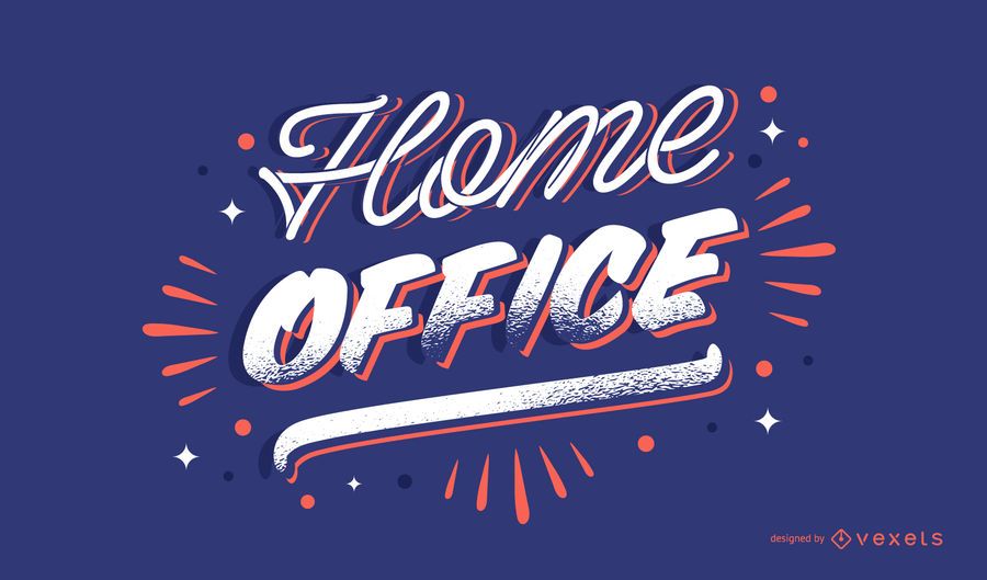 Home office lettering design Home office lettering design