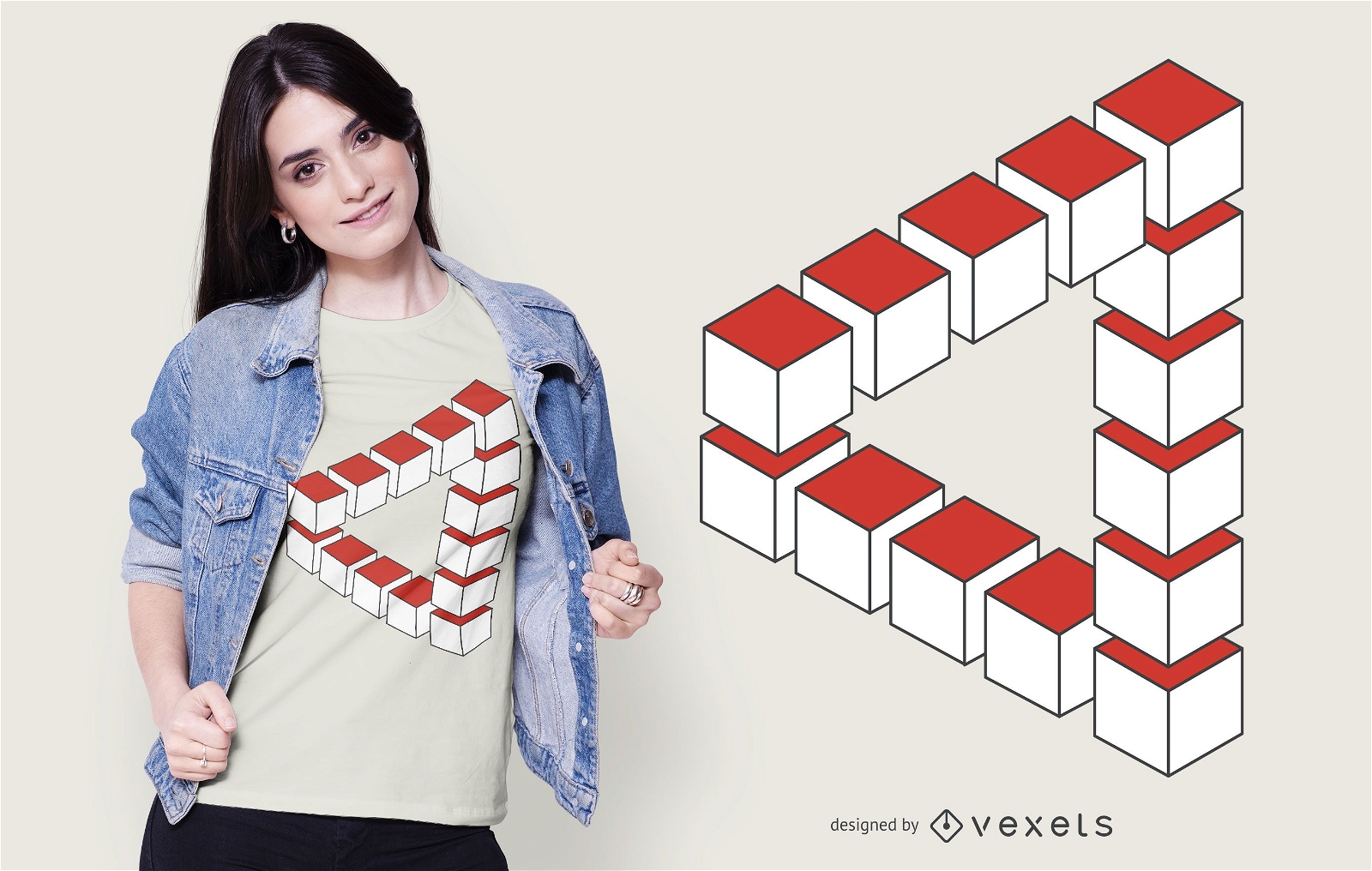 Unm?gliches Dreieck abstraktes T-Shirt Design