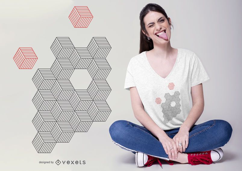 Abstract Cubes T-shirt Design Abstract Cubes T-shirt Design