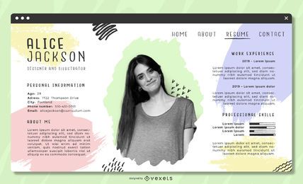 Pastel Artistic CV Template Pastel Artistic CV Template