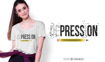 Drücken Sie auf T-Shirt Design