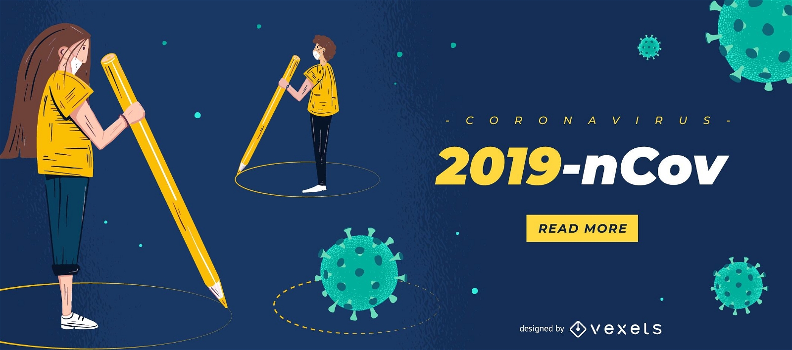 2019-ncov Coronavirus Slider-Vorlage