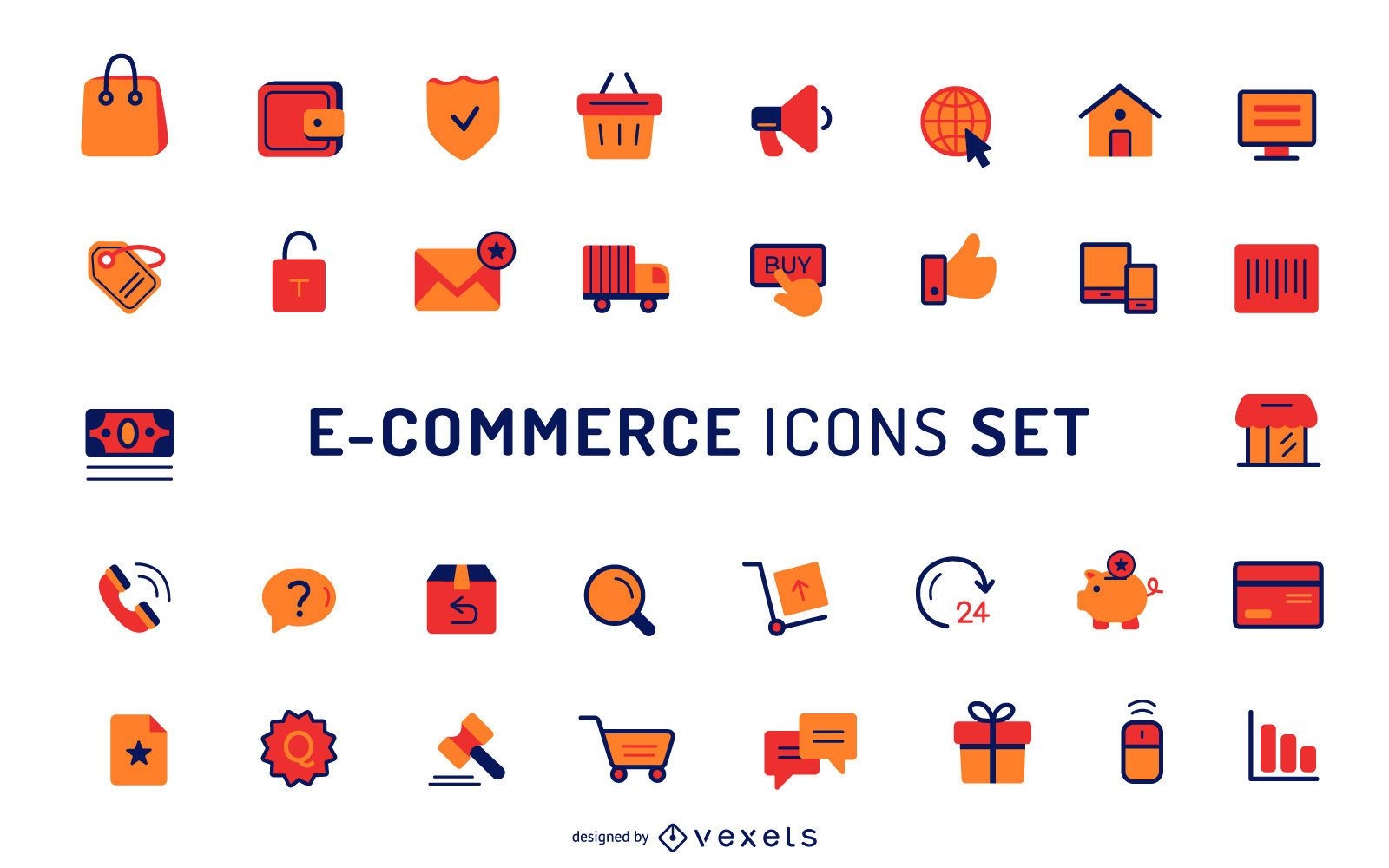 E-commerce icon collection