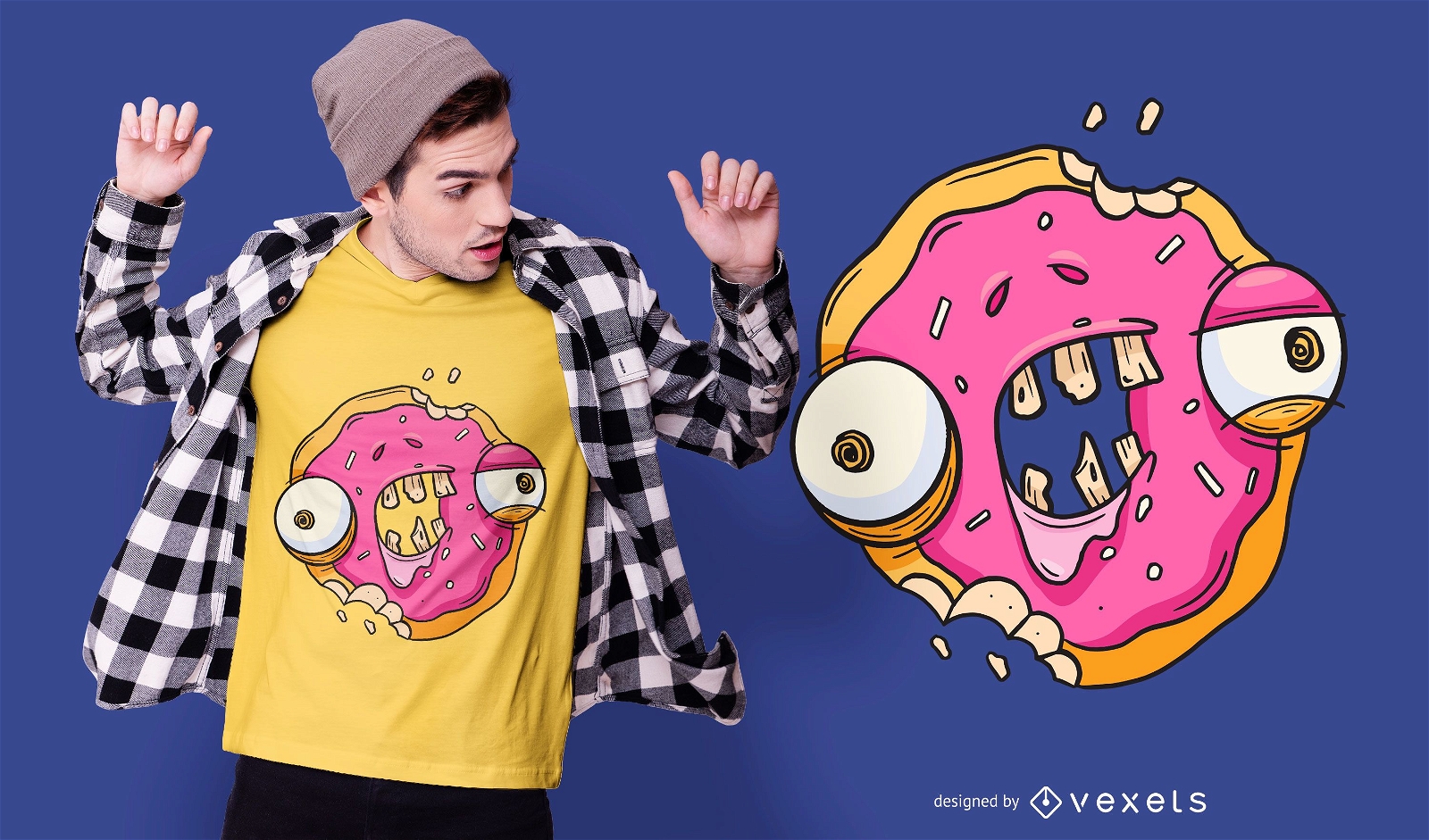Zombie Donut T-shirt Design
