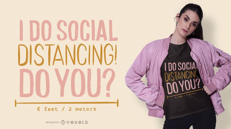Social distancing t-shirt design Social distancing t-shirt design
