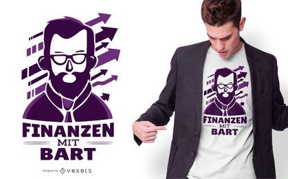 Beard finances t-shirt design