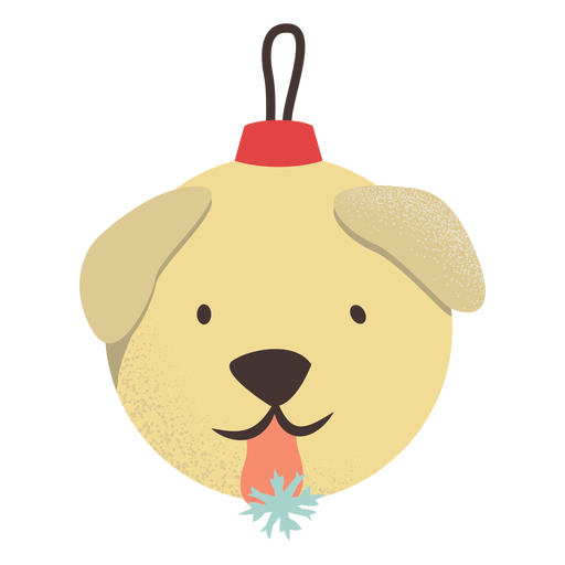 Ball Hund flach PNG-Design