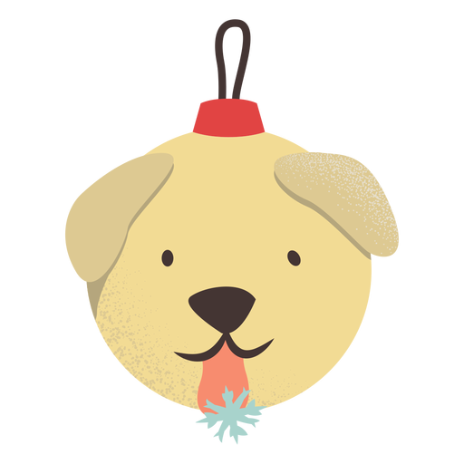 Perro de pelota plano Diseño PNG