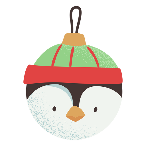 Ball Pinguin flach PNG-Design