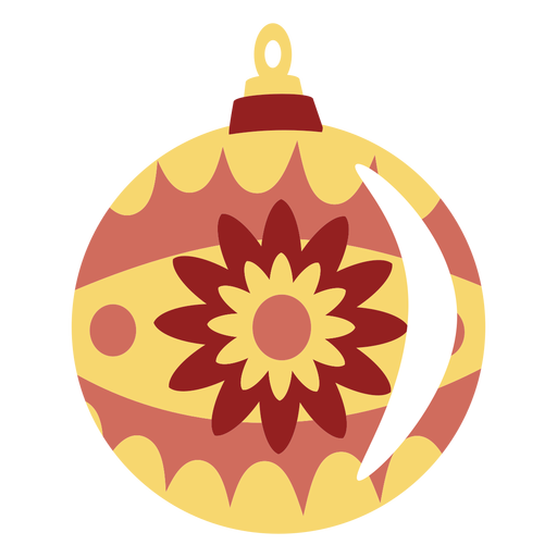 Anillo de bola flor círculo plano Diseño PNG