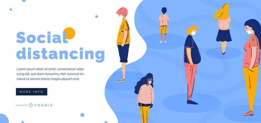 Social distancing slider template Social distancing slider template