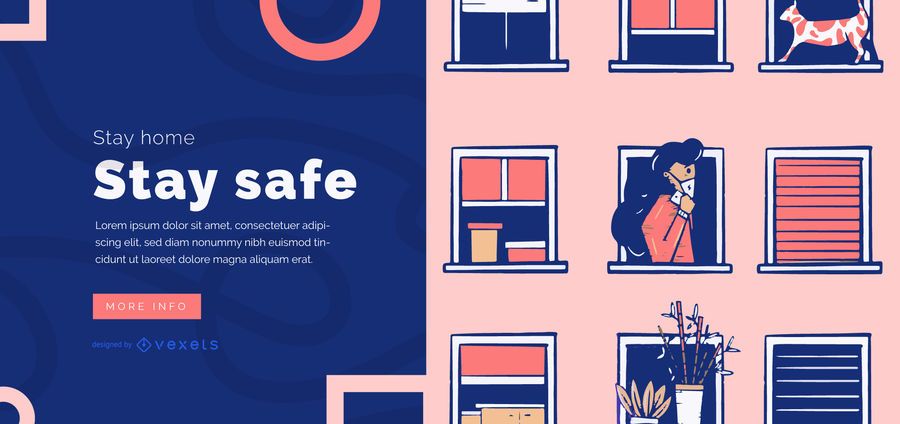 Stay home slider template Stay home slider template