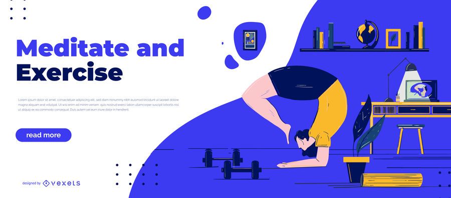 Meditate and exercice slider template Meditate and exercice slider template