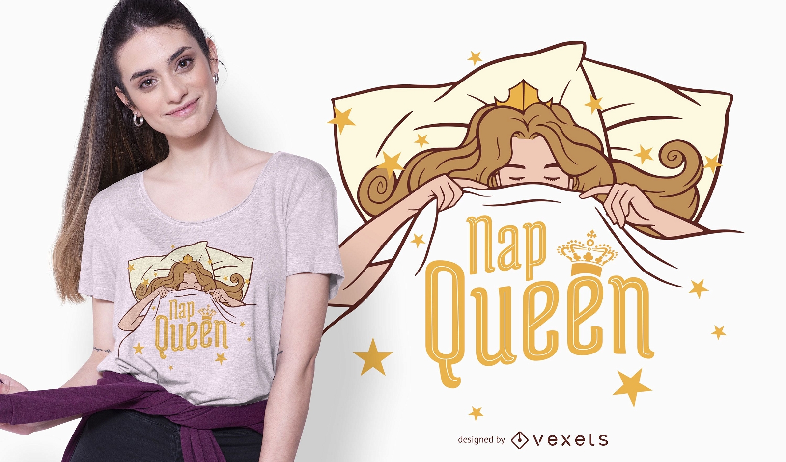 Design de camisetas Nap Queen