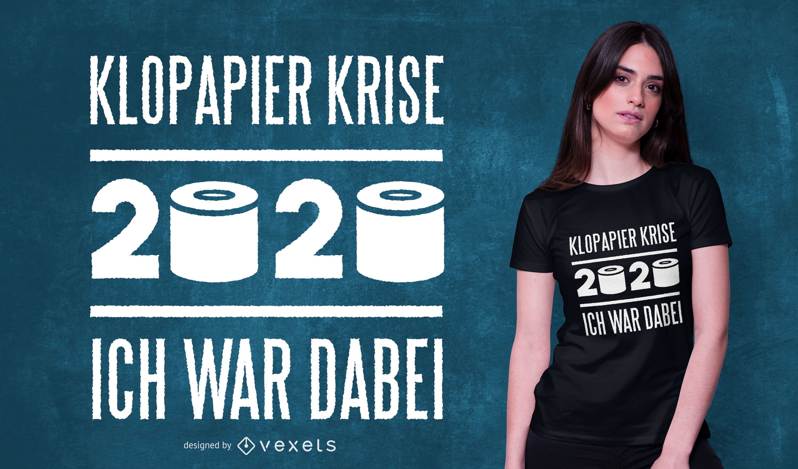 Toilet Paper German Quote T-shirt Design