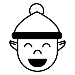 Golpe de elfo chico Diseño PNG