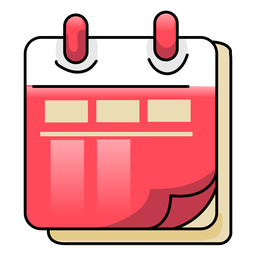 Calendar flat PNG Design