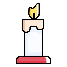 Candle light flat PNG Design