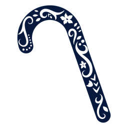 Silhueta detalhada do bastão de doces Desenho PNG