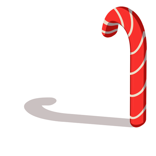 Candy cane isometric PNG Design